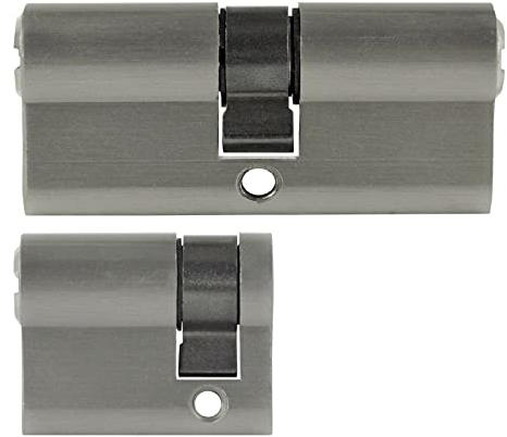 2er gleichschließend 1x Profilzylinder 35/35 mm + 1x Halbzylinder 30/10 mm +5 Schlüssel (mit Not- und Gefahrenfunktion)