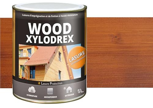 LASURE PROFESSIONNELLE : WOOD XYLODREX-Acajou-Bidon de 5 l