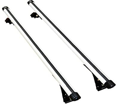 HWORKS Dachgepäckträger 2 Stücke Universal 125 cm Autodach Rock Querstangen Für Gepäckträger Fahrradträger Frachtkorb Dach Gepäckbox Auto Dachträger Dachreling