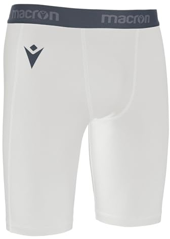 Macron Bermudas Calentador de piernas Oak Fútbol Deportes, Color blanco., S