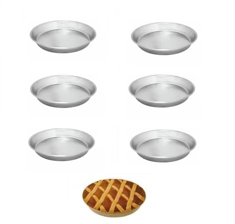 mille idee Set da 6 Teglia teglia ruoti ruoto basso crostata pastiera napoletana in alluminio cm 26