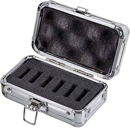 NeaxgeandX Teleskopfilter, Aluminiumbox, Koffer, Anti-Schlag-Okular-Filterbox, silber, 7x6x13.5cm