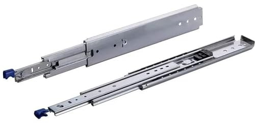 BRASOM Auszugsschienen Schwerlastauszug 250kg - 900mm, 36 inch, Heavy Duty, Lock in/aus Schubladen Schienensystem, Kugellager, links und rechts