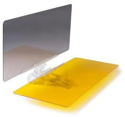 Aletta Parasole Specchietto Retrovisore Pieghevole Visione Chiara 2 In 1 Parasole Per Auto Antiriflesso Occhiali Da Sole In Vetro Per Visione Diurna E Notturna Parasole Interno Auto(32x12cm)