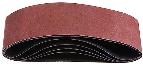 sourcing map 5pcs Sanding Belts 76 x 457mm Belt Sander Paper 320 Grit Aluminum Oxide Sandpaper Belt for Sanding Polishing Wood Metal Paint