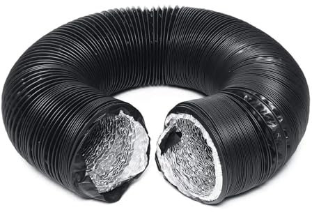 XUCZHAI Tubo Flexible Manguera de Aluminio Doble Flexible de 150 mm y 6 m for conductos en línea, Ventiladores, Tubos de ventilación, extractores de Aire para Campana Extractora, ClimatizacióN