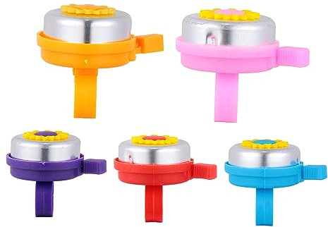 BESPORTBLE 5 Campanelli per Manubrio da Bicicletta per Bambini Piccoli Campanelli per Bambini con Design A Girasole Accessorio per Manubrio
