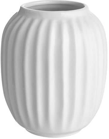 BUTLERS (4 Stück) Blumenvase LIV weiße Keramik bauchige Vase Ø10cm 12,5cm hoch | Vintage Deko-Vase für Pampasgras und Trockenblumen | Vase für Tischdeko oder als Buchvase