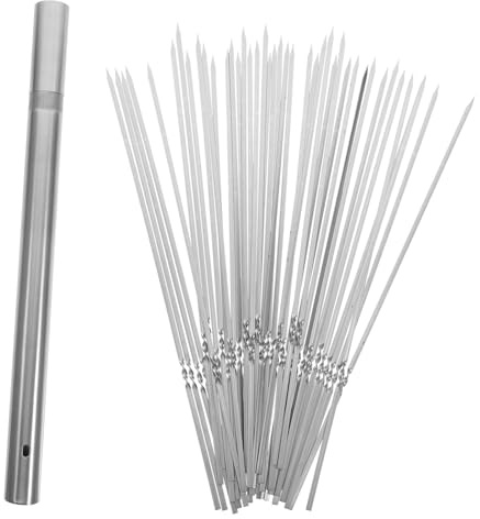 Toddmomy Brochettes Inox pour Barbecue Brochettes à Griller Multifonctions Outils de Barbecue Résistants à Hautes Températures