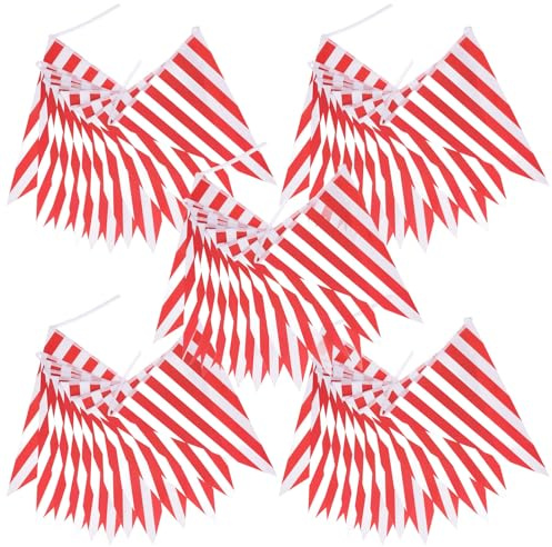 IMIKEYA Striscione Fili Per Tendone Da Mardi Gras Decorazioni Per Compleanno Striscione Per Halloween Bandierine Rosse Per Feste