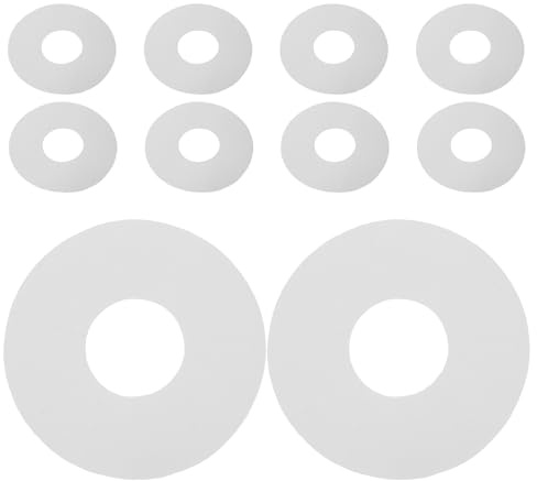 Toddmomy 10pcs Inflatable Boat Valve Gasket: Silicone Inflatable Boat Valve Gaskets - Washer Seal Repair for Air Mattress and Dinghy