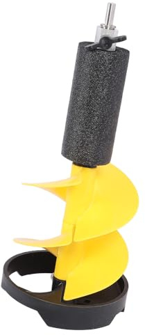 TIKATARER 8 Zoll Eisbohrer, 20 Zoll Langer Nylon Eisbohrer mit Vielseitigem Adapter und Schwimmer für Dünne Schichten in Flachwasserbereichen