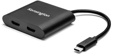Kensington Adaptador de Vídeo USB-C a HDMI, Admite hasta Dos Monitores 4K Ultra HD (K38286WW)