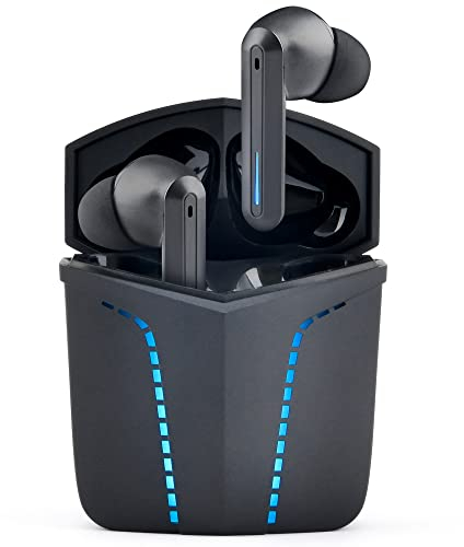 THE G-LAB Korp KRYPTON Cuffie Da Gioco Wireless Bluetooth 5.0, Latenza Ultra Bassa, 2 Microfoni, Ricarica Rapida, Durata Della Batteria di 15 ore, Compatibile iPhone/Android/iPad/PC/PS5 NUOVO 2022