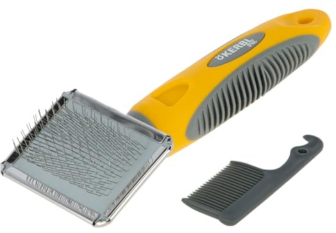 Kerbl Pet Carde Douce pour Rongeur Jaune/Gris, 16X6cm