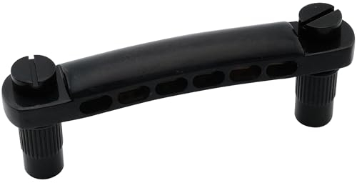 Musiclily Pro 52,5mm 12-saitige Tune-O-Matic Saitenhalter Stop Bar Tailpiece für Epiphone Les Paul SG Style E-Gitarre, Schwarz