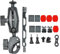 Fotoleey Kamera Motorrad Halterung für Insta360 X5/X4/X3/X2, Compatible with GoPro Hero 13/12/11/10, Selbstklebende Helmhalterung und Lenkerklemmhalterung