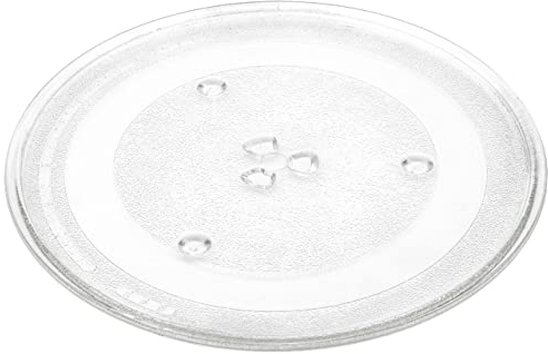 vhbw Plateau tournant compatible avec Samsung MS23F300EAK, MS23F301EAK micro-ondes - Plaque tournante verre, 285 mm, support en Y