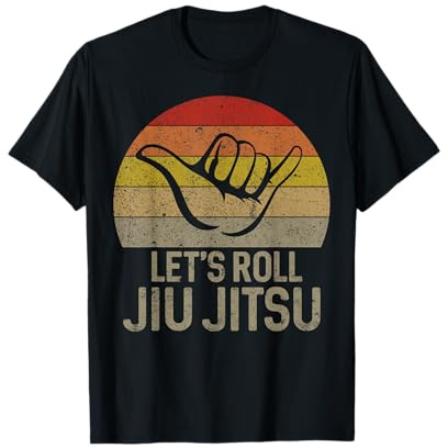 Let's Roll Jiu Jitsu Hand Brazilian BJJ Funny Martial Arts T-Shirt