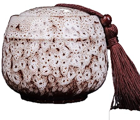 LingXuanGe Vintage Teedose, chinesische Teedose (Farbe: Weiß)