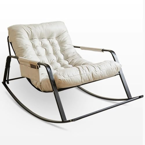 LOERSS Lounge Chair,Gepolsterter Glider,Moderner Lazy Chair Glider Chair,Sessel Lounge Sofa Chair,Stuhl Gepolsterter Sitz Mit Sessel Mit Hoher Rückenlehne,Für Wohnzimmer,Schlafzimmer(Ash Gray)