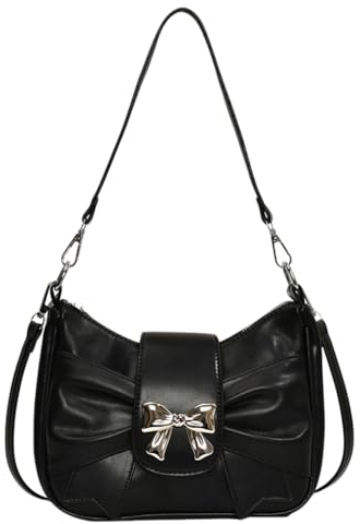 TIAASTAP kleine Handtasche für Teenager Mädchen Vintage y2k Hobo Tasche Shoulder Bag Women Schultertasche Must Haves Clean Girl Stuff Crossbody Bag Umhängetasche mit Abnehmbarer Gurt