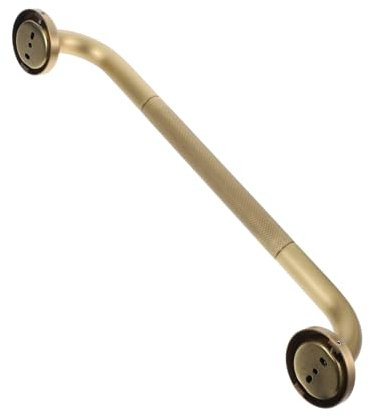 BEBEMOKO Bathroom Grab Bars for Seniors, Non-Skid Bathtub and Shower Handrail, Brass Wall-Mounted Elderly Safety Support Handle for Bathroom Accessibility and Senior Mobility Aid