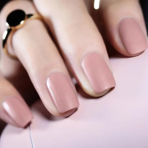 Nude Nail Polish, Matte nail polish - 12ml Matte Nail Varnish | Velvet Non-Shiny Finish Long-Lasting Vegan & Quick-Dry for DIY Salon Manicure at Home Non-Toxic Cruelty Free (20#Nude)