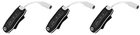 Umsoxhy 3X 8GB Lecteur MP3 Natation Plongee sous-Marine Spa Radio + FM Etanche Casque Noir