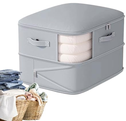 Bolsas de almacenamiento de compresión, bolsas de compresión para almacenamiento, bolsa de almacenamiento con cremallera, ahorro de espacio de doble capa para colchón, edredón de cama de casa