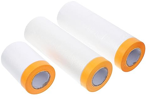 Angoily 3rollos Película Protectora De Enmascaramiento Para Pintar Película De Enmascarar Papel De Enmascarar Para Automóviles y Muebles
