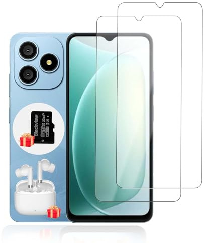 KONXISA 2-Pack Screen Protector for Blackview WAVE 9C, Tempered Glass Cellphone Screen Protector, 9 Hardness HD Clear Anti-Scratch Bubble-Free Protector Film