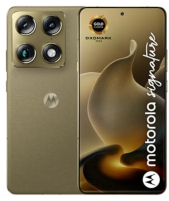 Motorola Signature (16/512GB, Tripla camera 50MP, selfie 50MP, display Super HD 6.8 Extreme AMOLED 165Hz, Qualcomm Snapdragon 8 Gen 5, 5200mAh TurboPower 90Hz, IP68/69, 5G, Android 16), Martini Olive