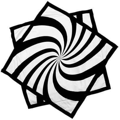 Kaeltsyn Dynamisches rotierendes Jongliertuch, 50 cm, quadratisch, hervorragend für Innen- und Außenbereich, Tanzstrom-Zubehör