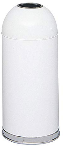 Safco Products 9639BL Abfalleimer aus feuerfestem Stahl, mit verzinktem Einsatz, Schwarz, perfekt für Pausenräume