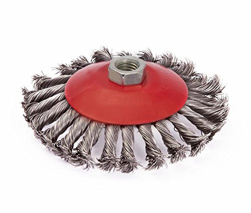 10x Topfbürsten Drahtbürste Stahlbürste Zopfbürste Bürste 125mm (125-TOPF-10)