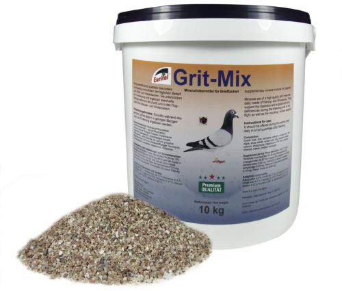 Eurital Grit-Mix 10 kg Mineralfutter für Tauben und Rassetauben | Grit-Mineralmischung im 10-kg-Sack