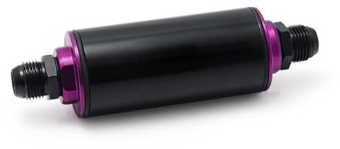 Kraftstofffilter Motorsport auswaschbar 50 mm Benzin Filter High Flow Schwarz AN10
