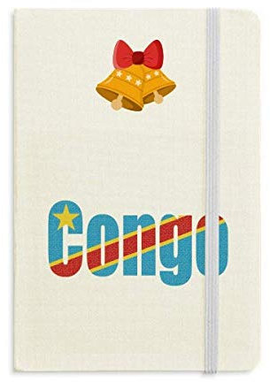 Diario de nombre de la bandera del país del Congo con Jingling Bell