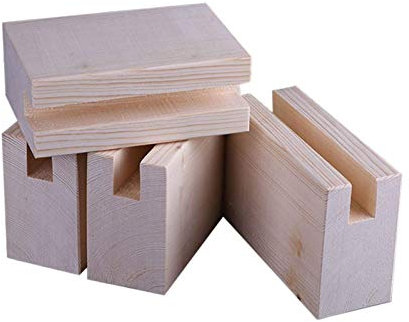 FSCLJ Alzata mobili 4 Pezzi, Alzata Letto, Blocco concavo in Legno massello, Gambe mobili, Alzata Tavolo, Piede Elefante, Alzata Letto in Legno, Alzata Letto, Piedini mobili, Aumento di 10 cm