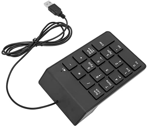 Annadue Teclado Numérico USB de 18 Teclas, Teclado Numérico Ultradelgado Ergonómico, Mini Teclado Numérico Externo para Ordenador Portátil, PC, Escritorio