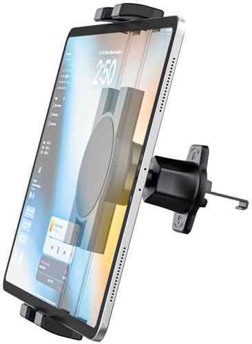 Phichy Lüftung Tablet Halterung Auto für 4,7-13 Zoll iPad, KFZ Lüftungsgitter Tablethalterungen Auto mit Metall Hook Clip für iPad Pro/Air/Mini, Smartphone, Handy, Galaxy Tab, Fire HD, iPhone