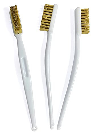 3 cepillos de limpieza de boquillas de impresión 3D, boquilla de alambre de cobre desoxidado, cepillo de mantenimiento industrial de cabezal de impresión, cepillo de dientes de limpieza de boquillas