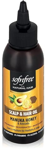 SOF N' FREE Scalp Hair Oil with Manuka Honey & Avocado 100ml | Nourishing scalp oil with Manuka Honey & Avocado Oil.