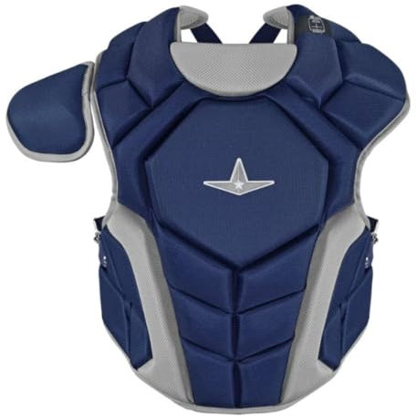 All-Star Top Star Series Baseball-Brustschutz für Kinder im Alter von 7–9 Jahren, stoßfeste Schaumstoffpolsterung, verstellbare Passform, atmungsaktives Design für erweiterten Schutz und Komfort