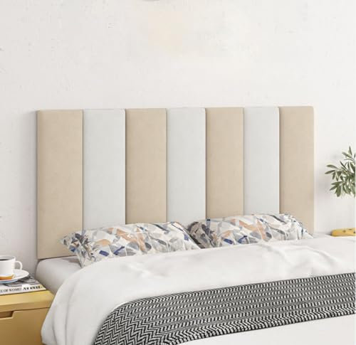 NEPHRA Wandpaneele Gepolstert, Wandkissen Selbstklebend, Peel und Stick Headboard für Schlafzimmer Dekoration Wohnzimmer Dekoration Wanddekoration (Farbe : B, Größe : 200cm)