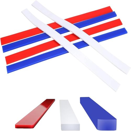 Teigdickenführungen, Silikon-Messstreifen, Antihaft-Silikon-Backlineal, Nudelholz-Führungen für Teigtaschen, Nudeln, Fondant, Kekse, Kuchen, Backen, 6 Stück