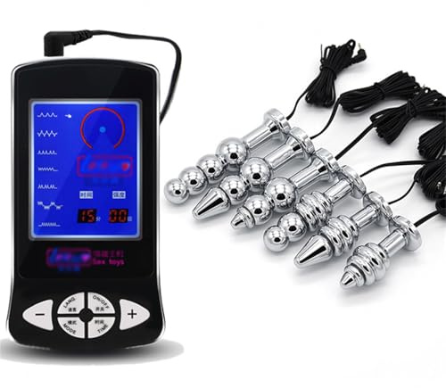 Elektro Shock Sexspielzeug, Analplug, Elektrostimulation Anal, Vaginaldildo und Prostata Massagegerät Elektrische Stimulator Elektrostimulation E-stim SM Sexspielzeug Für Männer