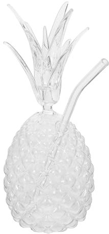 GALPADA Ananasförmige Glas-cocktailgläser Trinkbecher Für Cocktails Säfte Und Getränke Dekorative Glasbecher Für Hausbar