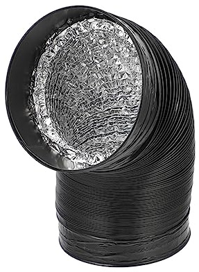Gadpiparty Bendable Exhaust Duct for Kitchen Air Vent, Lightweight Aluminum Foil and Steel Wire Construction, Flexible PVC Hose for Easy Installation and Versatile Use in Air Conditioning